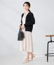 K2CAD41049 a.v.v(アー・ヴェ・ヴェ) 【洗える】Vネック美ラクるカーディガン レッド