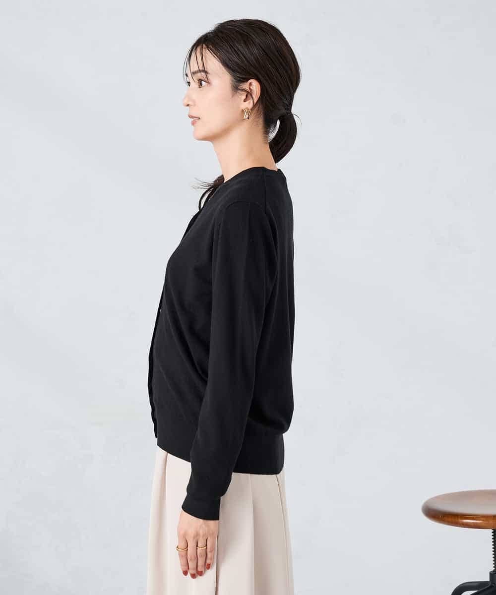 K2CAD41049 a.v.v(アー・ヴェ・ヴェ) 【洗える】Vネック美ラクるカーディガン レッド