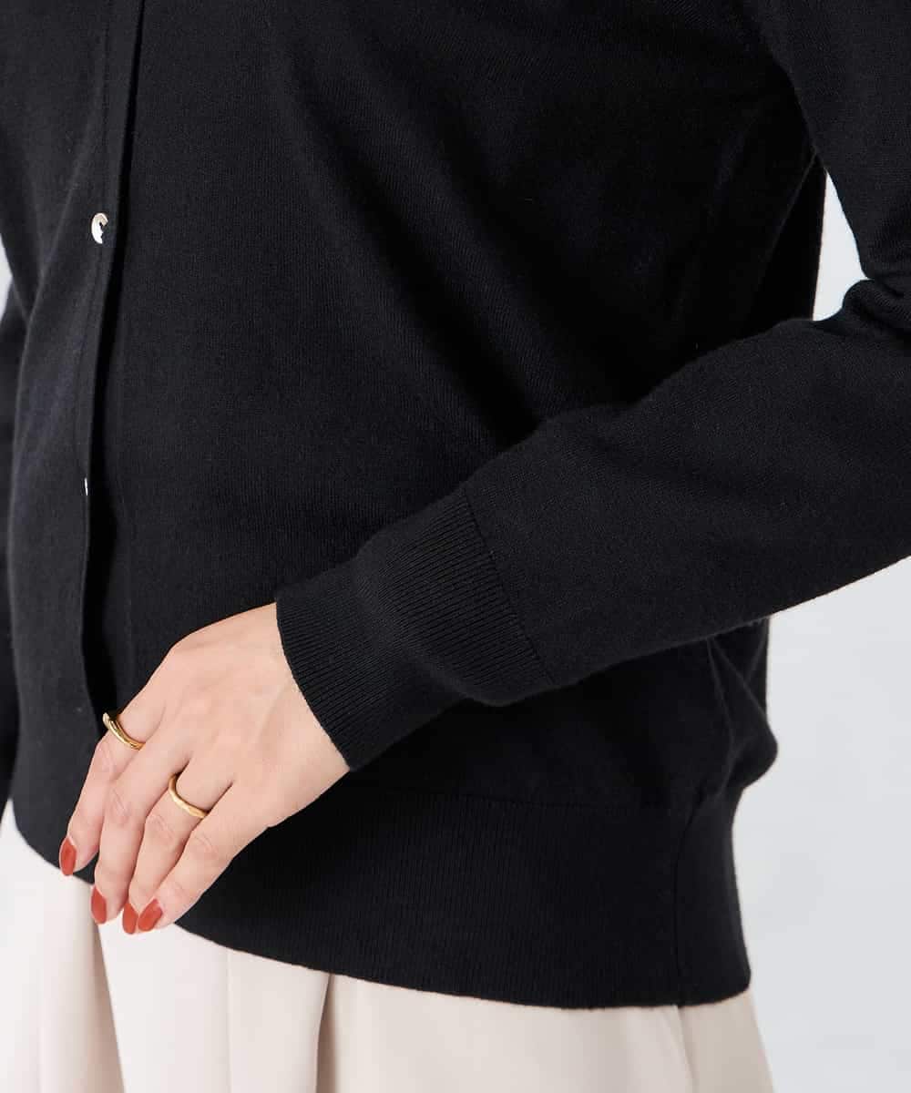 K2CAD41049 a.v.v(アー・ヴェ・ヴェ) 【洗える】Vネック美ラクるカーディガン レッド