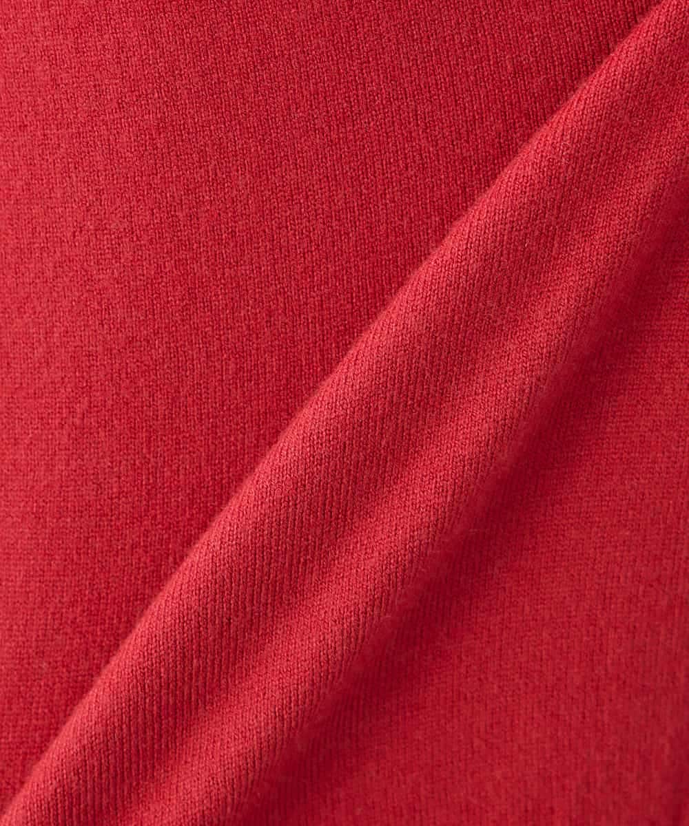 K2CAD41049 a.v.v(アー・ヴェ・ヴェ) 【洗える】Vネック美ラクるカーディガン レッド