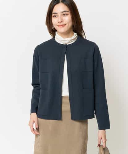 K2CBA16059 a.v.v トリミングポケットニットジャケット