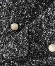 K2CBD16079 a.v.v(アー・ヴェ・ヴェ) ツイードニットジャケット ブラック