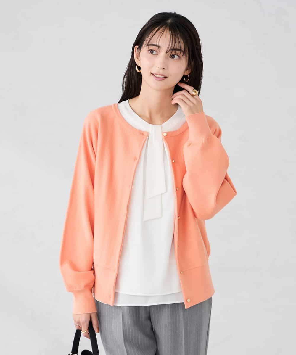 K2CBD20049 a.v.v 【2WAY】クルーネッククロップドカーディガン