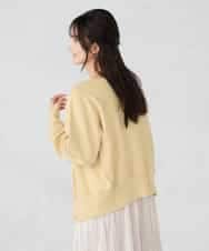 K2CBD20049 a.v.v(アー・ヴェ・ヴェ) 【2WAY】クルーネッククロップドカーディガン オレンジ