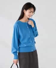 K2CBD20049 a.v.v(アー・ヴェ・ヴェ) 【2WAY】クルーネッククロップドカーディガン オレンジ