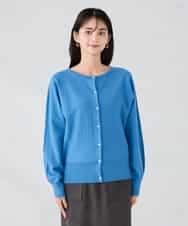 K2CBD20049 a.v.v(アー・ヴェ・ヴェ) 【2WAY】クルーネッククロップドカーディガン オレンジ