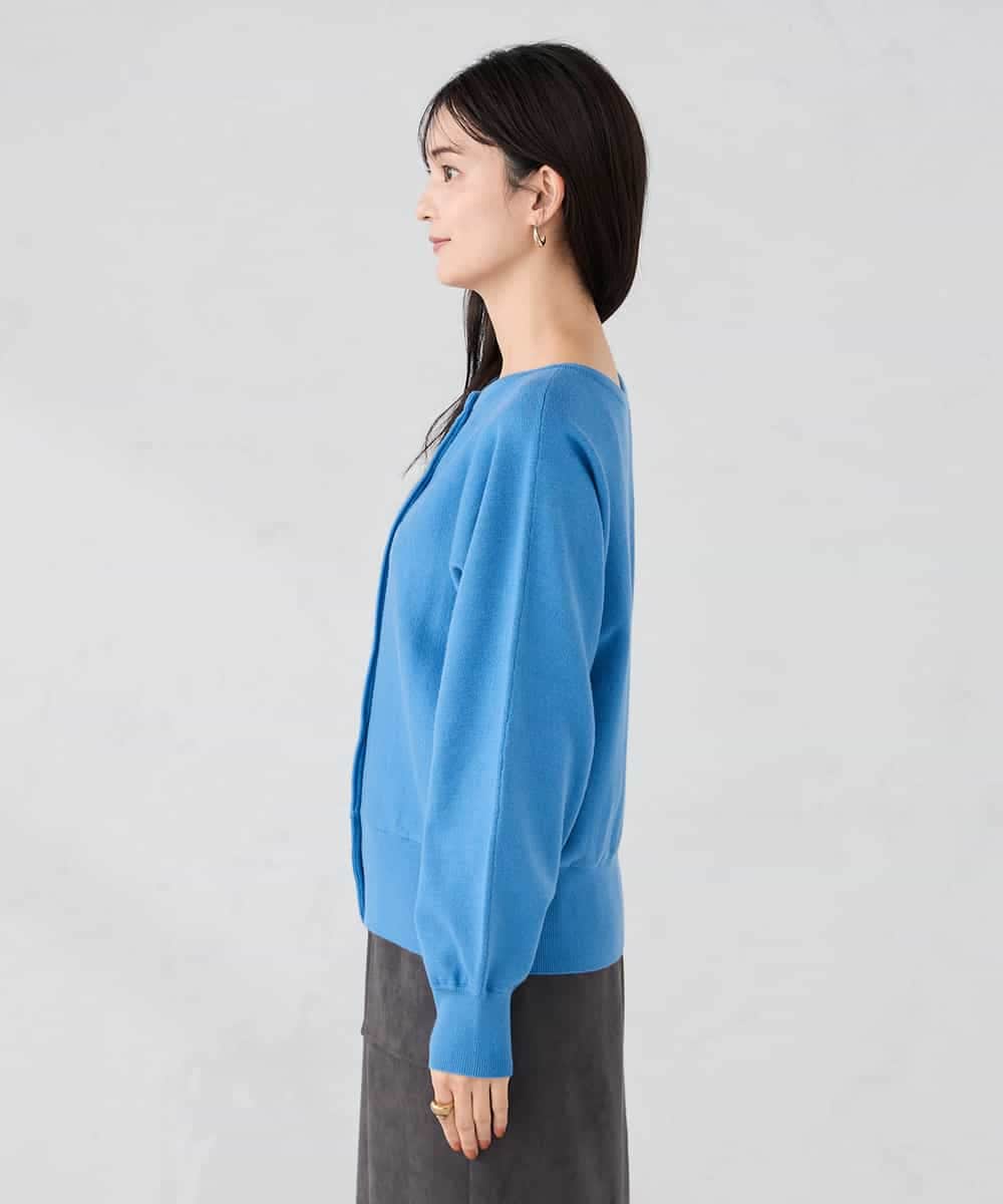 K2CBD20049 a.v.v(アー・ヴェ・ヴェ) 【2WAY】クルーネッククロップドカーディガン オレンジ