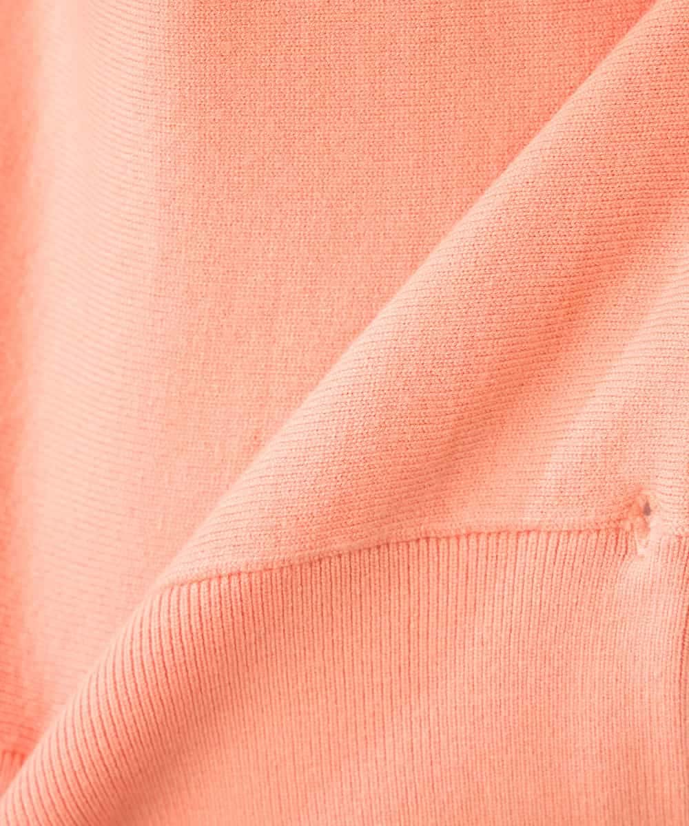 K2CBD20049 a.v.v(アー・ヴェ・ヴェ) 【2WAY】クルーネッククロップドカーディガン オレンジ