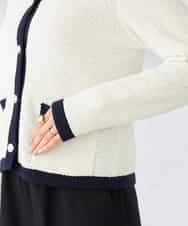 K2CED01069 a.v.v(アー・ヴェ・ヴェ) メタルボタンカノコニットジャケット ライトイエロー