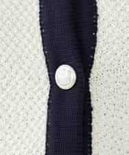 K2CED01069 a.v.v(アー・ヴェ・ヴェ) メタルボタンカノコニットジャケット ライトイエロー