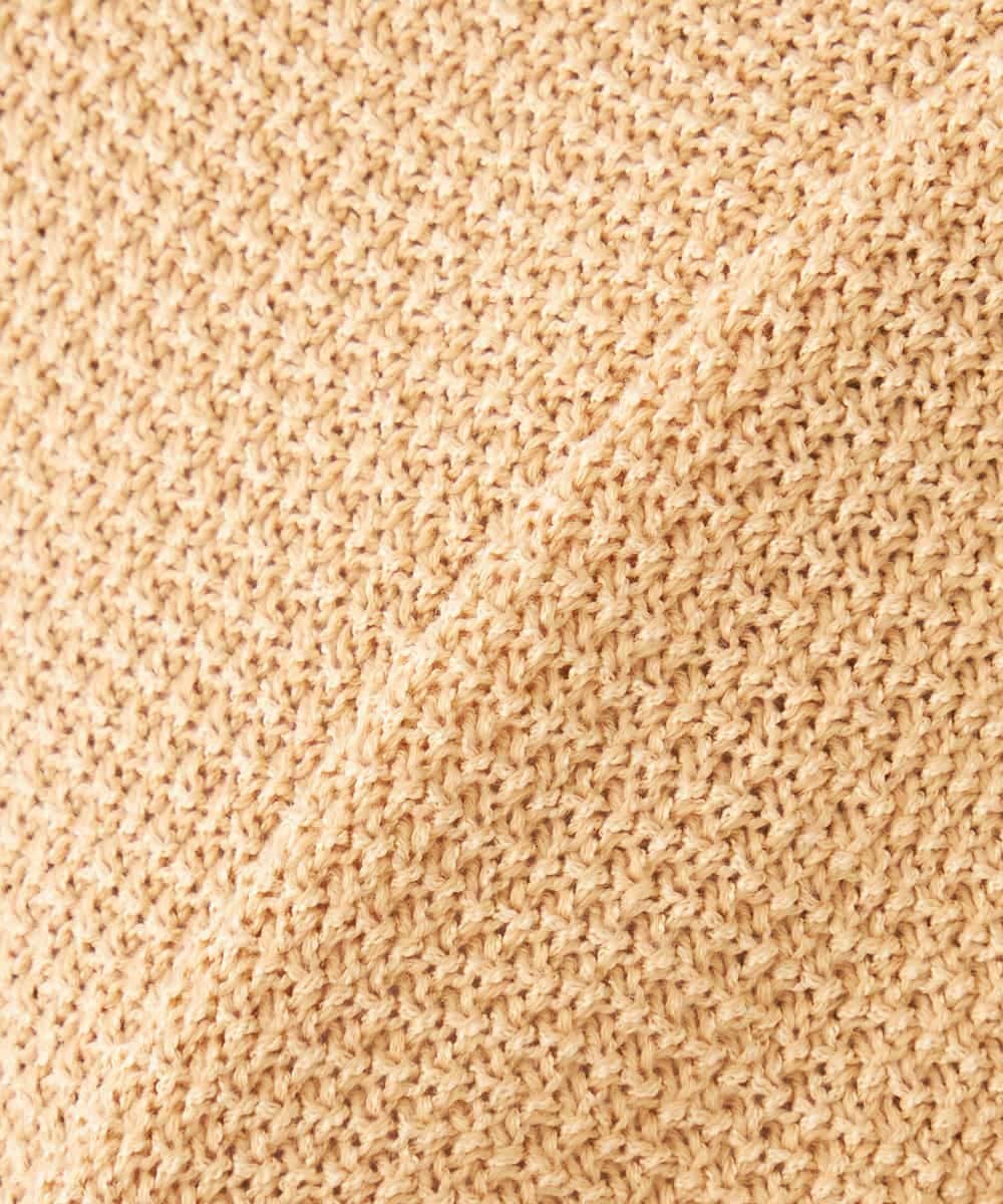 K2CED01069 a.v.v(アー・ヴェ・ヴェ) メタルボタンカノコニットジャケット ライトイエロー