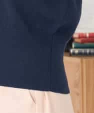 K2CED03059 a.v.v(アー・ヴェ・ヴェ) バックギャザーニットブルゾン ネイビー