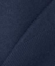 K2CED03059 a.v.v(アー・ヴェ・ヴェ) バックギャザーニットブルゾン ネイビー