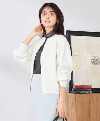 K2CED03059 a.v.v バックギャザーニットブルゾン