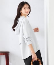 K2CED04054 a.v.v(アー・ヴェ・ヴェ) バックフレアダンボールパーカー ライトグレー