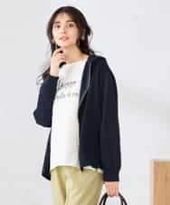 K2CED04054 a.v.v(アー・ヴェ・ヴェ) バックフレアダンボールパーカー ネイビー