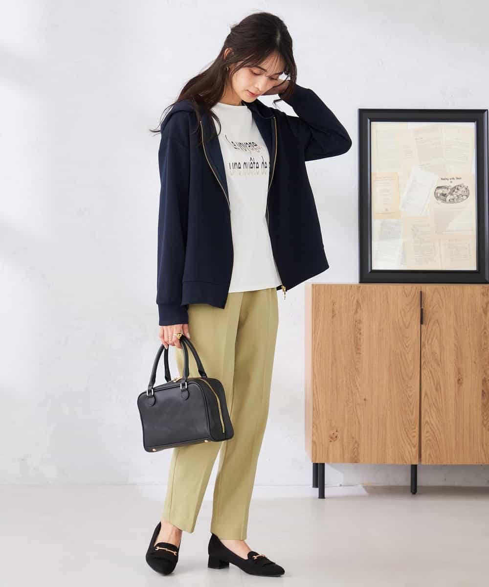 K2CED04054 a.v.v(アー・ヴェ・ヴェ) バックフレアダンボールパーカー ネイビー