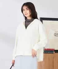 K2CED04054 a.v.v(アー・ヴェ・ヴェ) バックフレアダンボールパーカー ネイビー