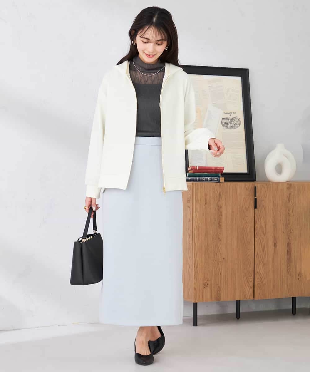 K2CED04054 a.v.v(アー・ヴェ・ヴェ) バックフレアダンボールパーカー ネイビー