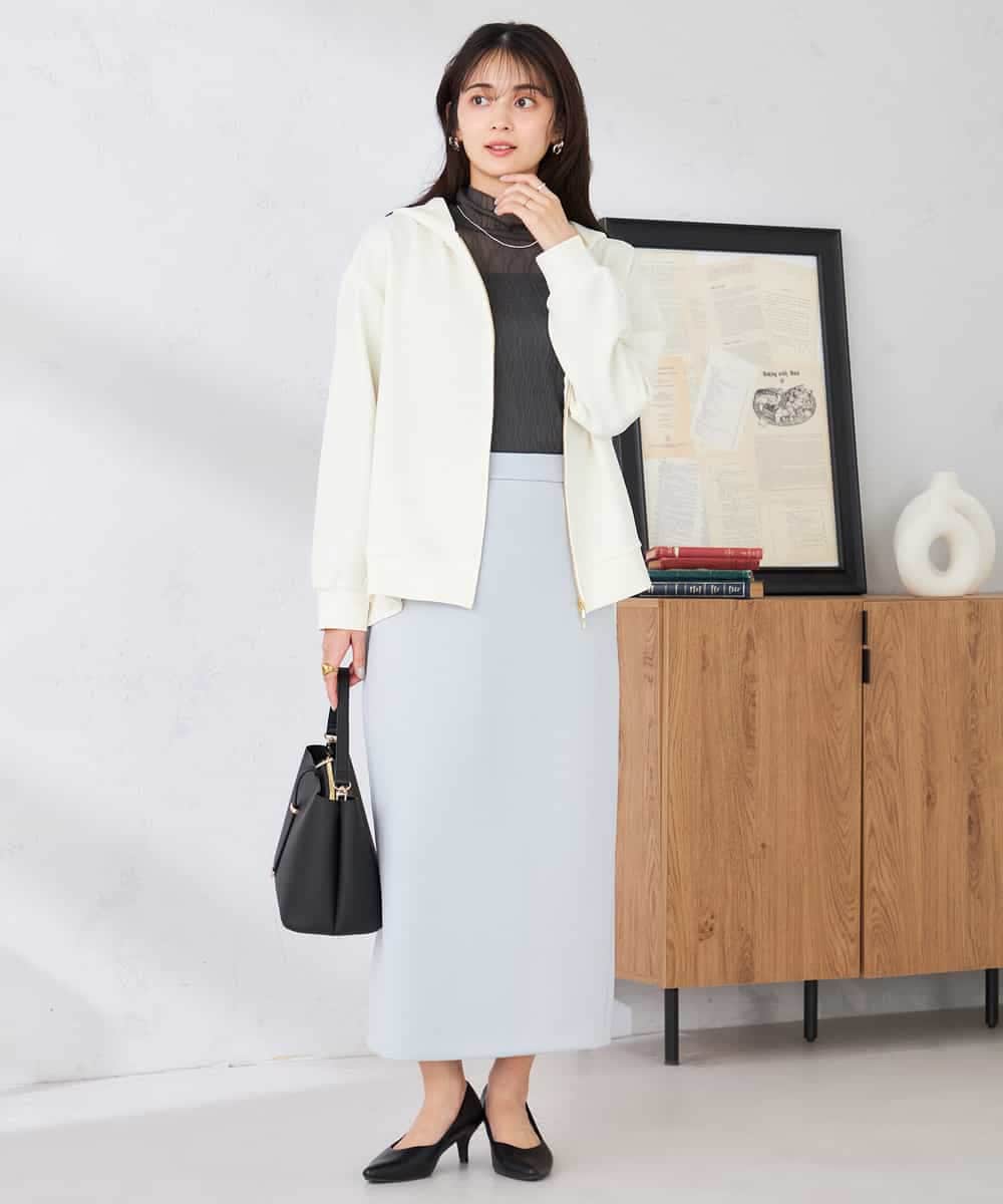 K2CED04054 a.v.v(アー・ヴェ・ヴェ) バックフレアダンボールパーカー ネイビー