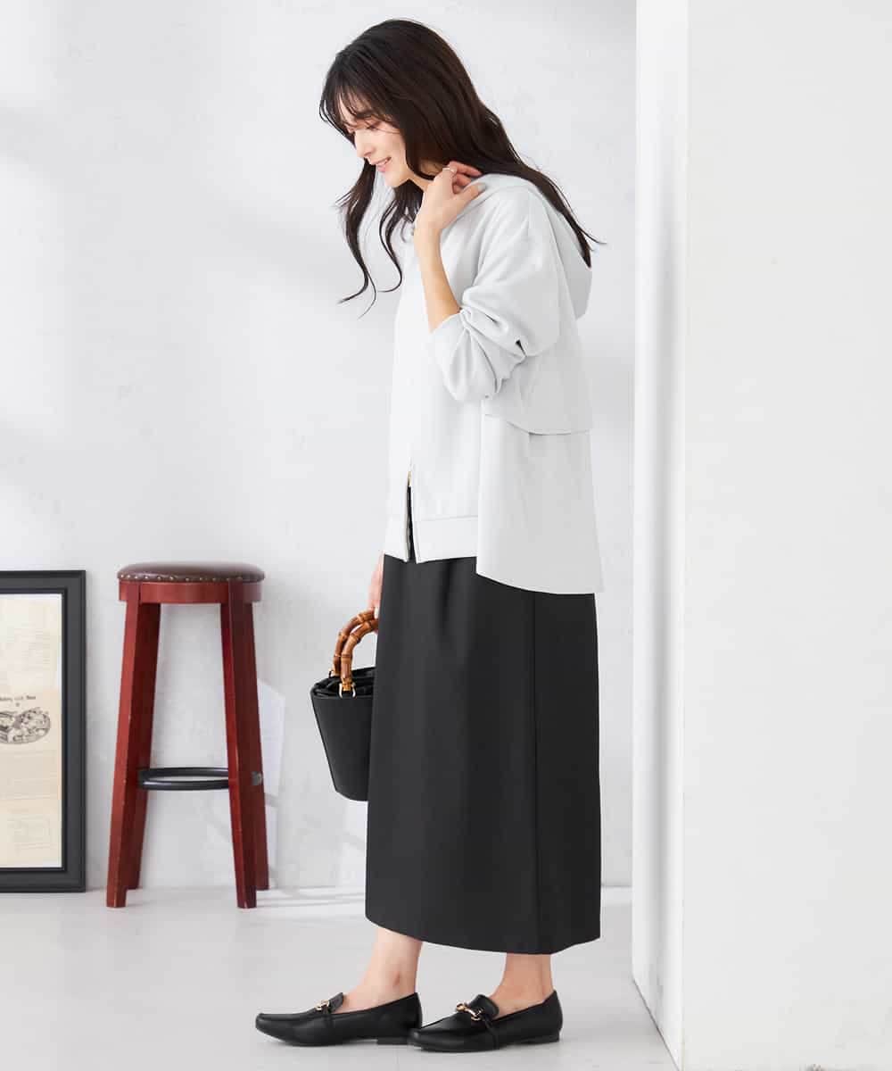 K2CED04054 a.v.v(アー・ヴェ・ヴェ) バックフレアダンボールパーカー ネイビー