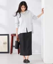 K2CED04054 a.v.v(アー・ヴェ・ヴェ) バックフレアダンボールパーカー ネイビー