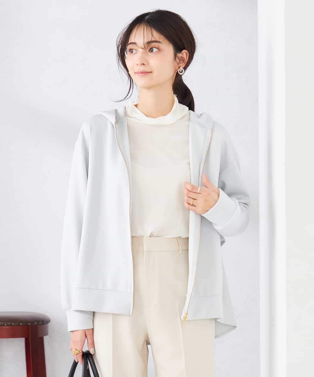 K2CED04054 a.v.v(アー・ヴェ・ヴェ) バックフレアダンボールパーカー ネイビー