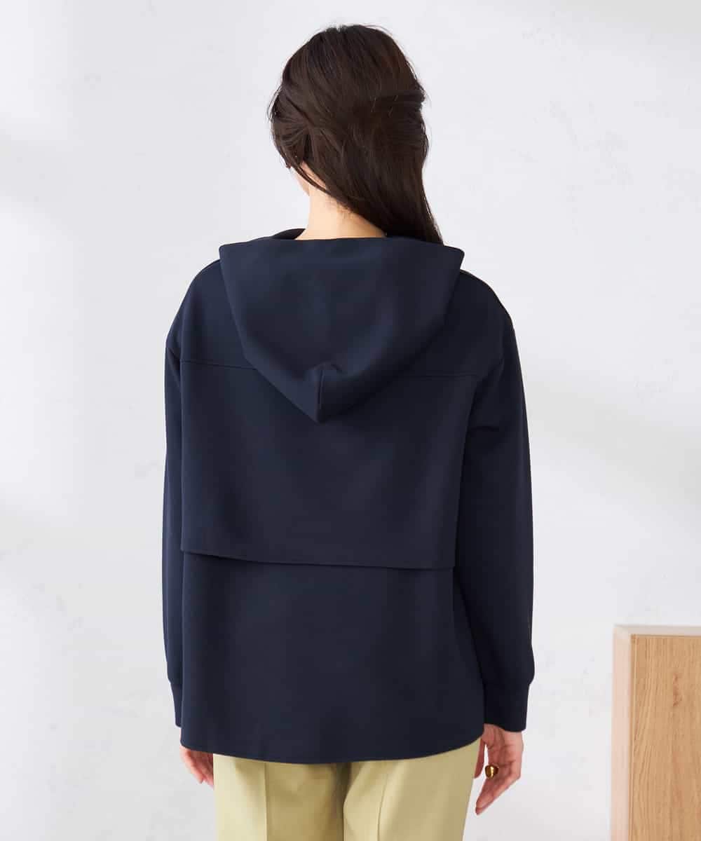 K2CED04054 a.v.v(アー・ヴェ・ヴェ) バックフレアダンボールパーカー ネイビー