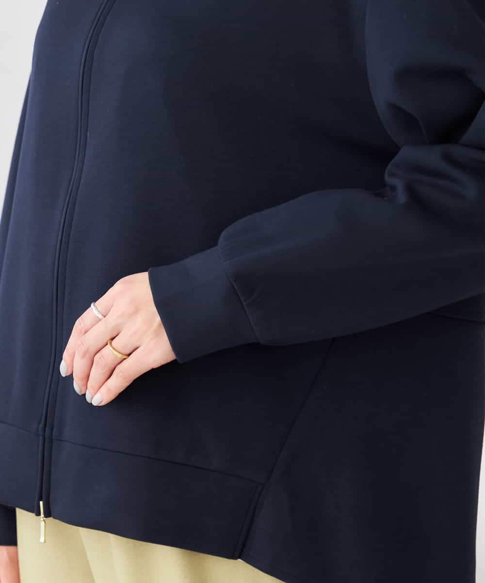 K2CED04054 a.v.v(アー・ヴェ・ヴェ) バックフレアダンボールパーカー ネイビー