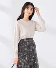 K2CED10049 a.v.v(アー・ヴェ・ヴェ) 【洗える/UVカット】クルーネックカーディガン ライトイエロー