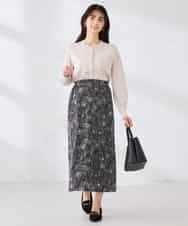 K2CED10049 a.v.v(アー・ヴェ・ヴェ) 【洗える/UVカット】クルーネックカーディガン ライトイエロー