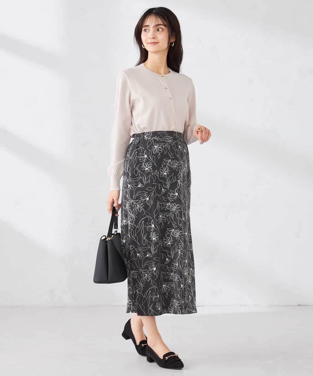 K2CED10049 a.v.v(アー・ヴェ・ヴェ) 【洗える/UVカット】クルーネックカーディガン ライトイエロー