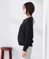 K2CED10049 a.v.v(アー・ヴェ・ヴェ) 【洗える/UVカット】クルーネックカーディガン ライトイエロー