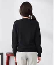 K2CED10049 a.v.v(アー・ヴェ・ヴェ) 【洗える/UVカット】クルーネックカーディガン ライトイエロー