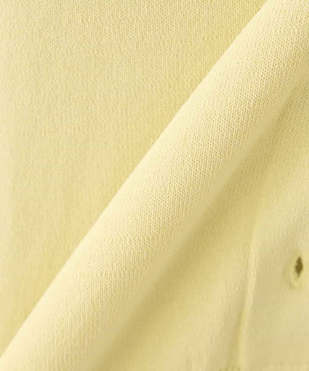 K2CED10049 a.v.v(アー・ヴェ・ヴェ) 【洗える/UVカット】クルーネックカーディガン ライトイエロー