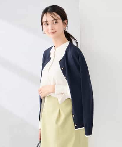 K2CED10049 a.v.v 【洗える/UVカット】クルーネックカーディガン