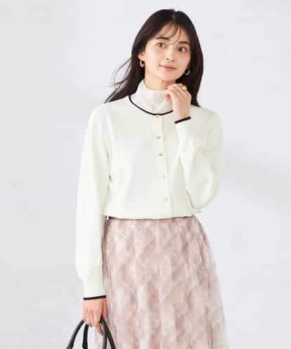 K2CED10049 a.v.v 【洗える/UVカット】クルーネックカーディガン