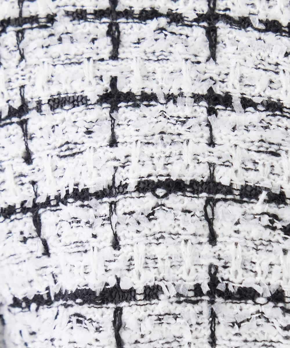 K2CED17079 a.v.v(アー・ヴェ・ヴェ) ファンシーツイードカーディガン ツィードチェック