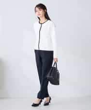 K2CFD02059 a.v.v(アー・ヴェ・ヴェ) メタルボタンポケットニットジャケット ネイビー