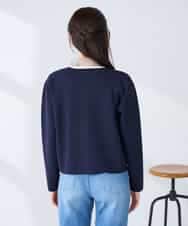 K2CFD02059 a.v.v(アー・ヴェ・ヴェ) メタルボタンポケットニットジャケット ネイビー