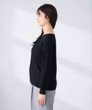 K2CFD06054 a.v.v(アー・ヴェ・ヴェ) プリーツ編みVネックニットカーディガン グリーン