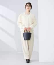 K2CFD07059 a.v.v(アー・ヴェ・ヴェ) チュール刺繍レースカーディガン アイボリー