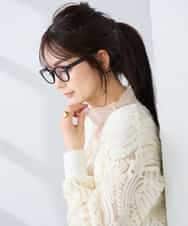 K2CFD07059 a.v.v(アー・ヴェ・ヴェ) チュール刺繍レースカーディガン アイボリー