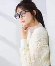 K2CFD07059 a.v.v(アー・ヴェ・ヴェ) チュール刺繍レースカーディガン アイボリー