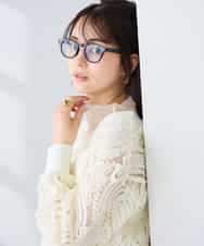 K2CFD07059 a.v.v(アー・ヴェ・ヴェ) チュール刺繍レースカーディガン アイボリー