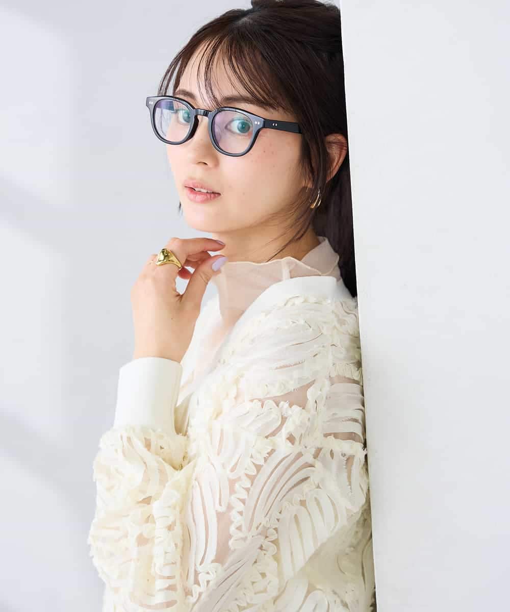 K2CFD07059 a.v.v(アー・ヴェ・ヴェ) チュール刺繍レースカーディガン アイボリー