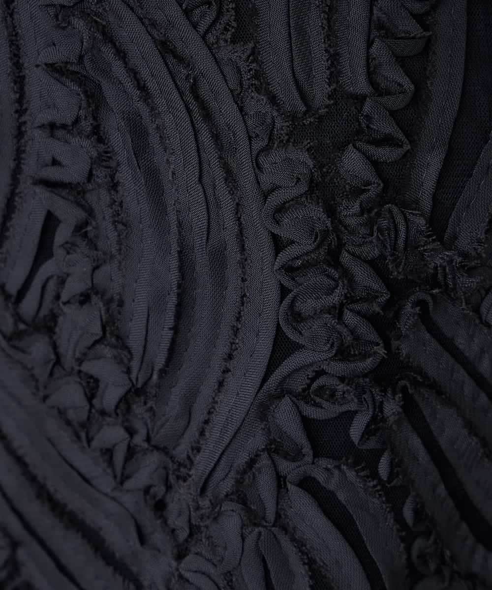 K2CFD07059 a.v.v(アー・ヴェ・ヴェ) チュール刺繍レースカーディガン アイボリー