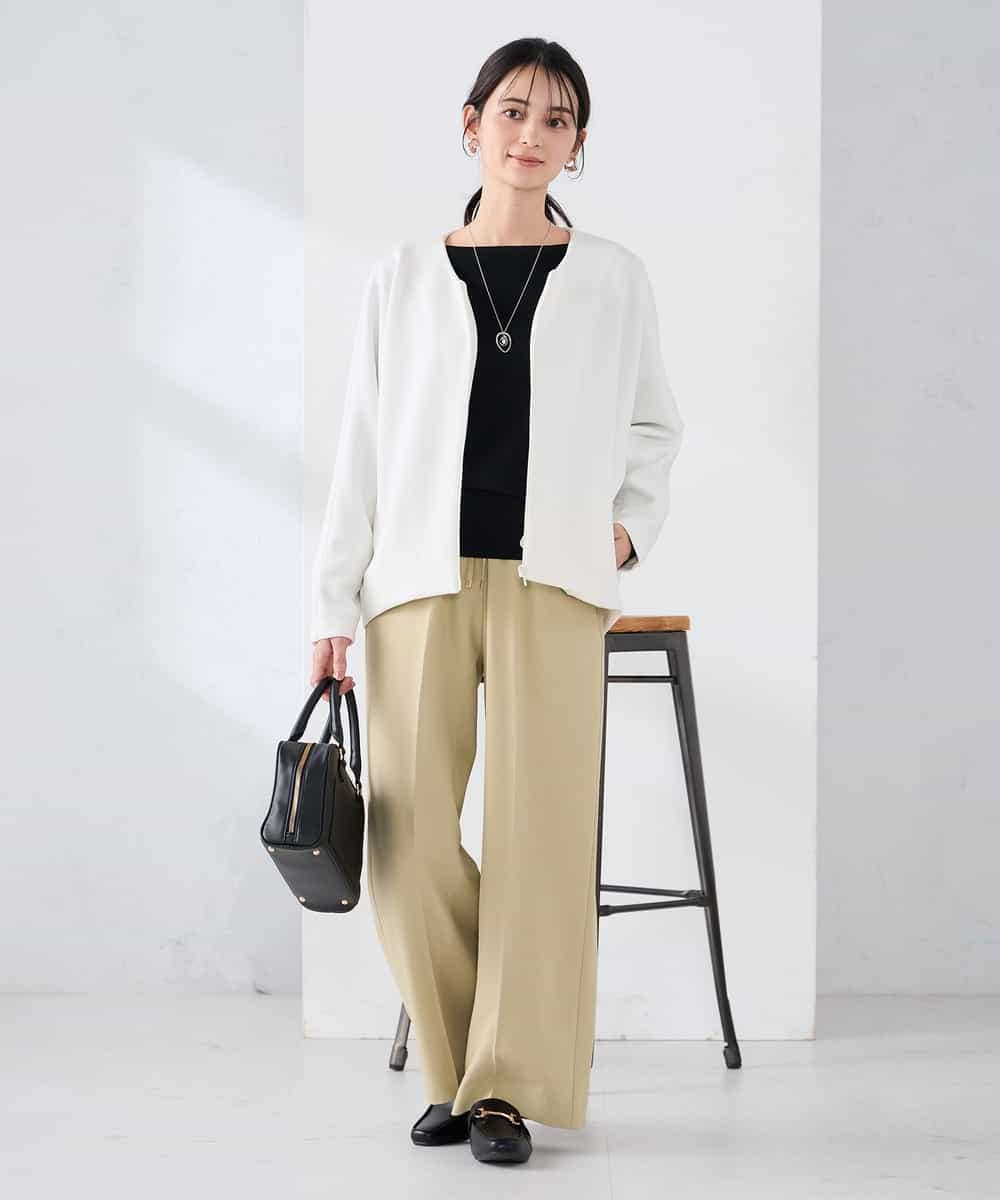 K2CFD35059 a.v.v(アー・ヴェ・ヴェ) ダンボールジップカーディガン ネイビー