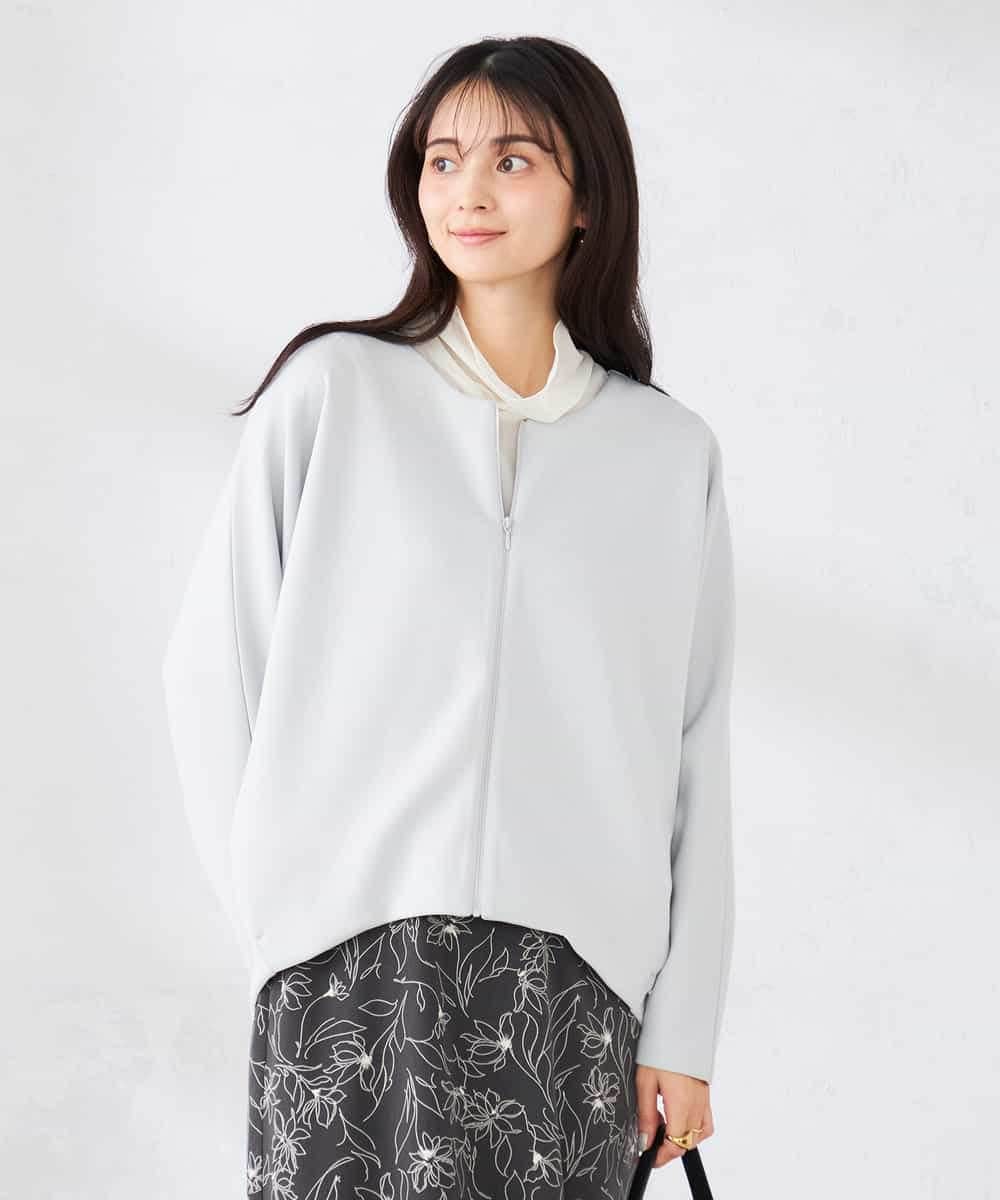 K2CFD35059 a.v.v(アー・ヴェ・ヴェ) ダンボールジップカーディガン ネイビー