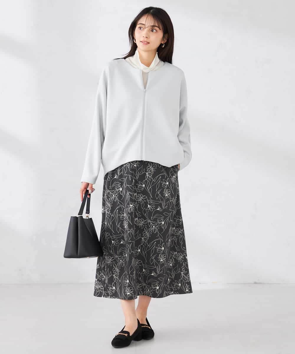 K2CFD35059 a.v.v(アー・ヴェ・ヴェ) ダンボールジップカーディガン ネイビー